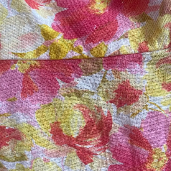 Old Navy Pink Watercolor Floral Fit & Flare Dress size LARGE. - Picture 5 of 6